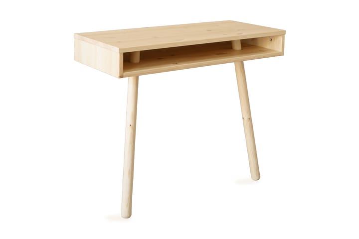 Skrivebord Capo 90 cm med Oppbevaringshylle Tall/Natur - Karup Design - Møbler - Bord - Kontorbord - Skrivebord