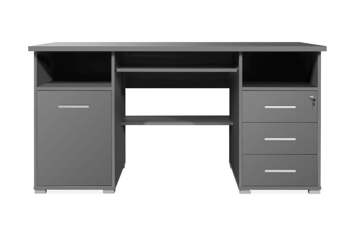 Skrivebord Castelli 145 cm med Oppbevaring - Grå - Møbler - Bord - Kontorbord - Skrivebord