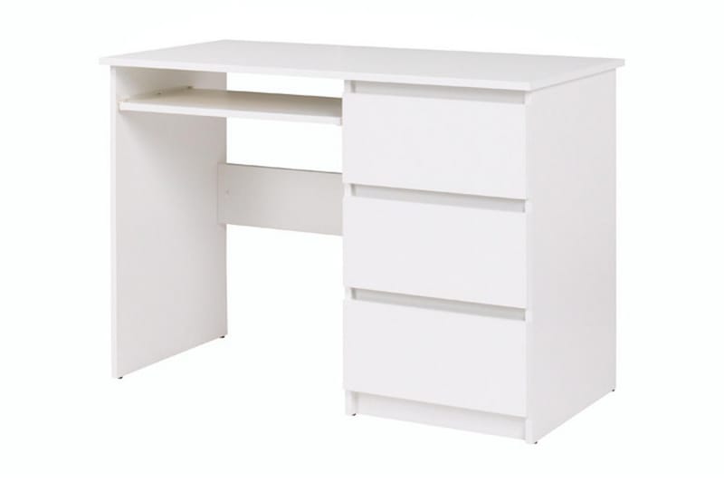 Skrivebord Cocana 110 cm med Oppbevaring Skuffer - Matt Hvit - Oppbevaring - Oppbevaringsmøbler - Møbelsett til stue