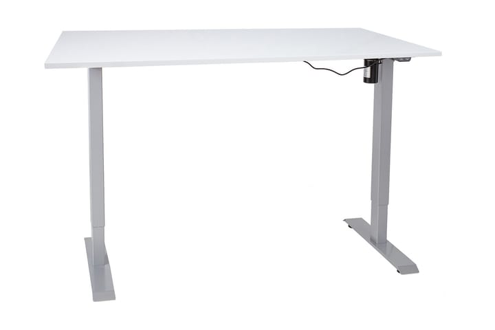 Skrivebord Cogito 1 140 cm Hev- og Senkbart Elektrisk - Gråhvit - Møbler - Bord - Kontorbord - Skrivebord