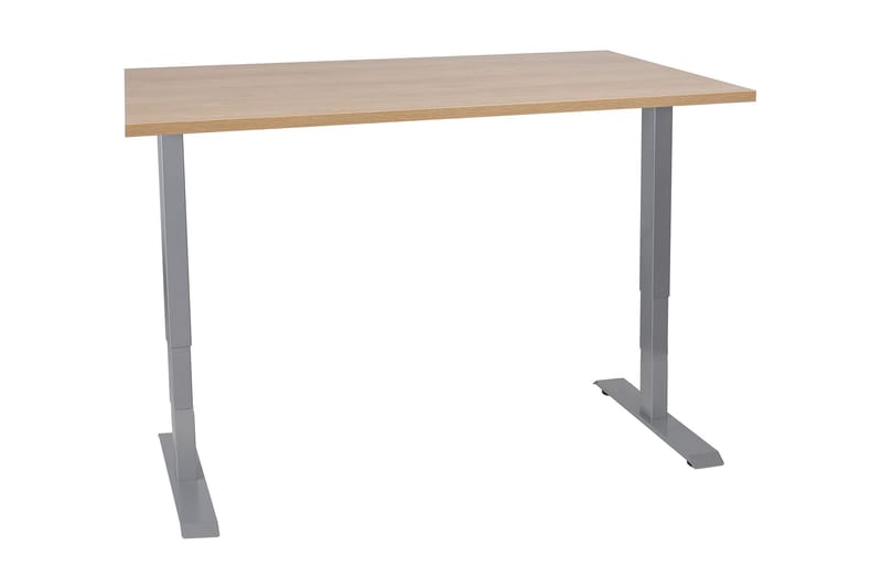 Skrivebord Cogito 2 140 cm Hev- og Senkbart - Tre/Natur - Møbler - Bord - Kontorbord - Skrivebord - Hev og senkbart skrivebord