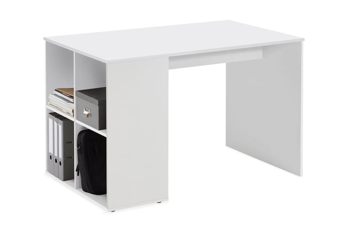 Skrivebord Evania 117 cm med Oppbevaringshyller - Hvit - Møbler - Bord - Kontorbord - Skrivebord