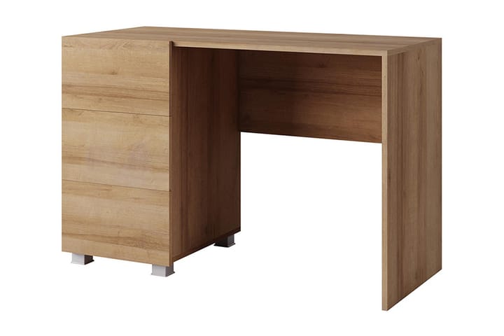 Skrivebord Frick 110 cm med Oppbevaring - Brun - Oppbevaring - Garderober & garderobesystem