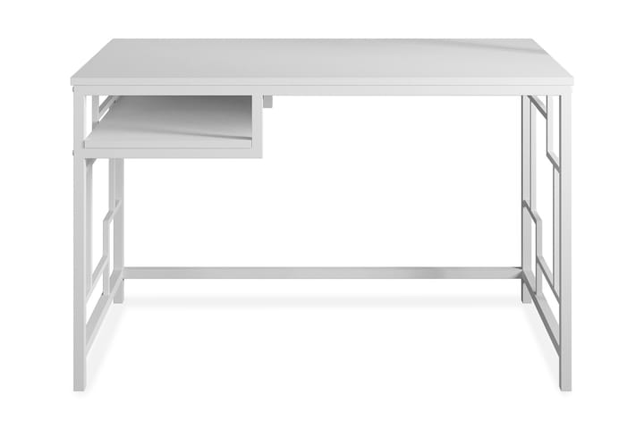 Skrivebord Handen 120 cm med Oppbevaringshylle - Hvit - Møbler - Bord - Kontorbord - Skrivebord