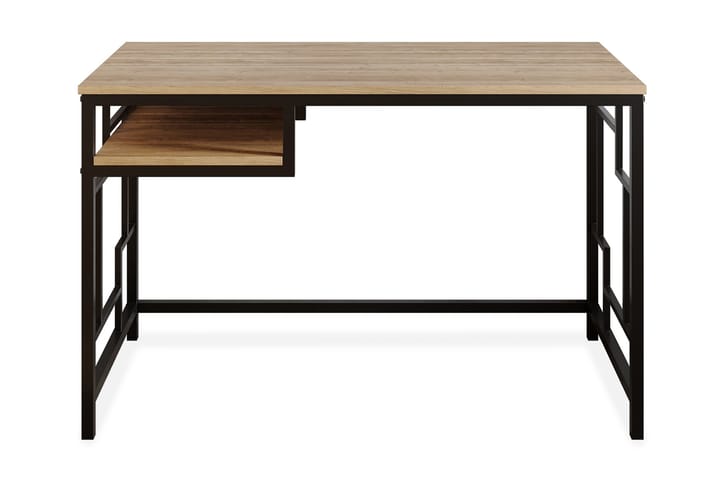 Skrivebord Handen 120 cm med Oppbevaringshylle - Svart - Møbler - Bord - Kontorbord - Skrivebord