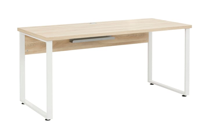 Skrivebord Heiden 160 cm - Brun/Platinagrå - Møbler - Bord - Kontorbord - Skrivebord