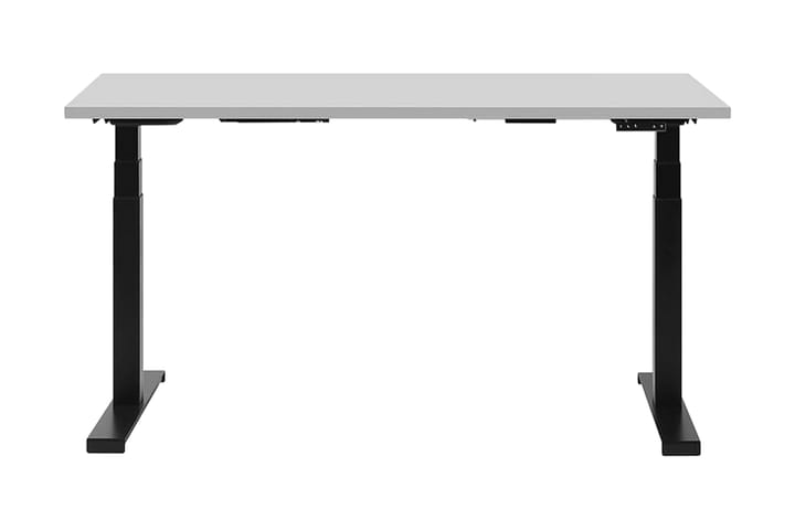 Skrivebord Hengrove 130 cm Elektriskt Justerbart - Grå/Svart - Møbler - Bord - Kontorbord - Skrivebord