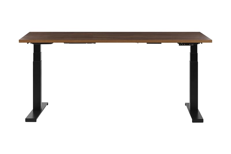 Skrivebord Hengrove 180 cm Elektriskt Justerbart - Natur/Svart - Møbler - Bord - Kontorbord - Skrivebord - Hev og senkbart skrivebord