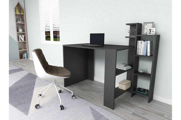 Skrivebord Hernads 90 cm - Antrasitt - Møbler - Bord - Kontorbord - Skrivebord
