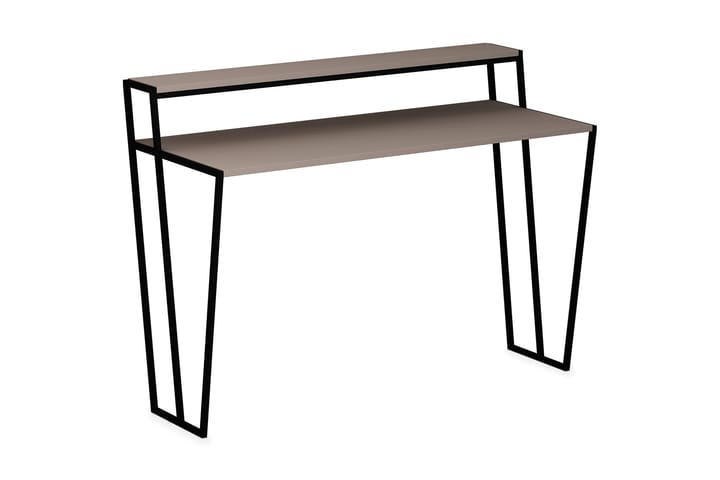 Skrivebord Lindome 123 cm med Oppbevaringshylle - Brun/Svart - Oppbevaring - Oppbevaringsmøbler - Sideboard & skjenk