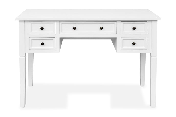Skrivebord med 5 skuffer hvit - Hvit - Møbler - Bord - Kontorbord - Skrivebord