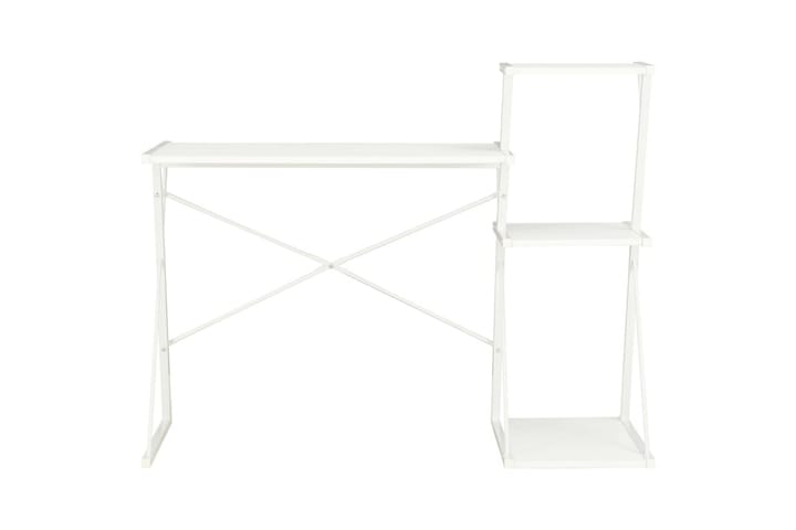 Skrivebord med hylle hvit 116x50x93 cm - Hvit - Møbler - Bord - Kontorbord - Skrivebord - Hjørneskrivebord