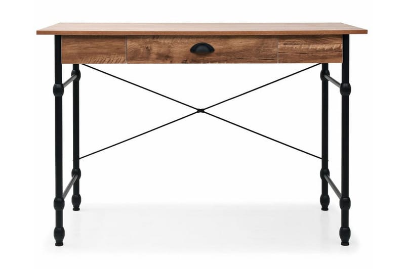 Skrivebord med skuff 110x55x75 cm eikefarge - Brun - Møbler - Bord - Kontorbord - Skrivebord