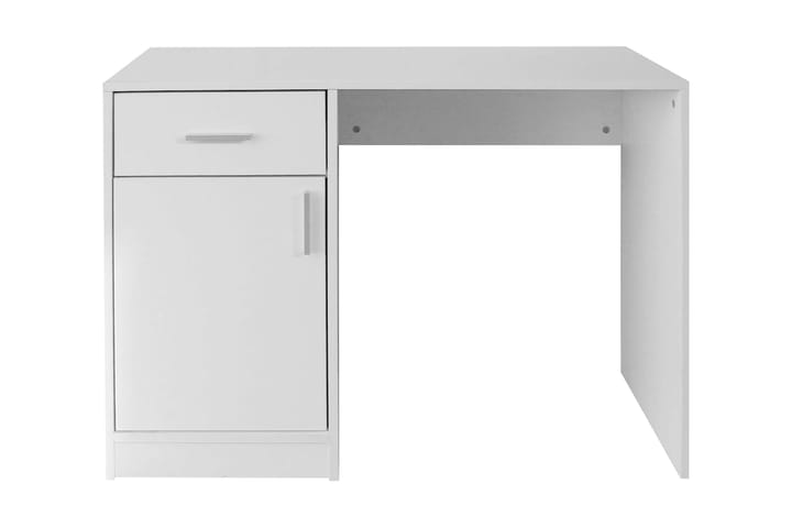 Skrivebord med Skuff og Skap Hvit 100x40x73 cm - Hvit - Møbler - Bord - Kontorbord - Skrivebord