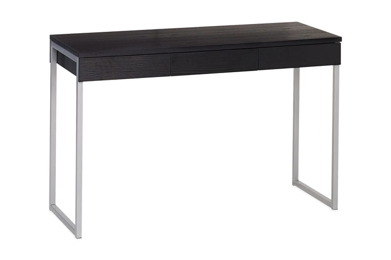 Skrivebord Praxia Plus 126 cm med Oppbevaring 3 Skuffer - Svart/Lysegrå - Møbler - Bord - Kontorbord - Skrivebord