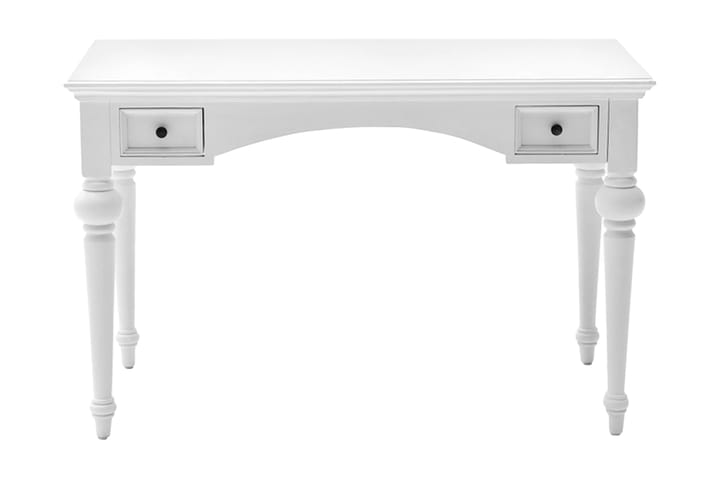 Skrivebord Provence 120 cm med Oppbevaring 2 Skuffer - Mahogny/Hvit - Møbler - Bord - Kontorbord - Skrivebord