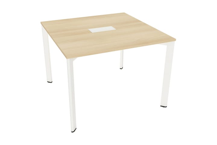 Skrivebord Puzol 100 cm - Akasiefarge/Hvit - Møbler - Bord - Kontorbord - Skrivebord