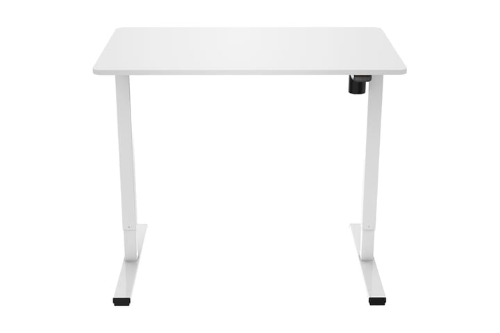 Skrivebord Shabus 100 cm Hev og Senkbart - Hvit - Møbler - Bord - Kontorbord - Skrivebord