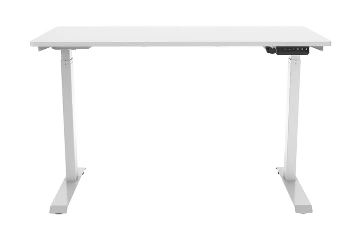 Skrivebord Shabus 120 cm Hev og Senkbart - Hvit - Møbler - Bord - Kontorbord - Skrivebord