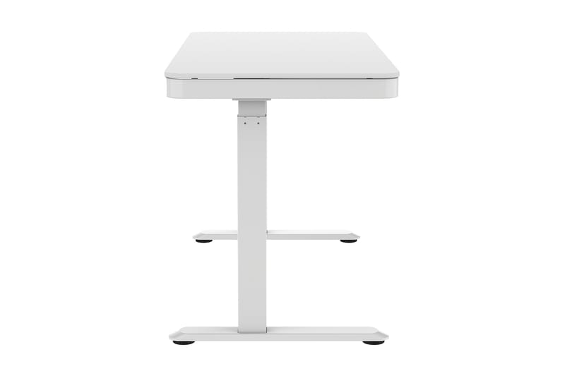 Skrivebord Shabus 120 cm Hev og Senkbart - Hvit - Møbler - Bord - Kontorbord - Skrivebord