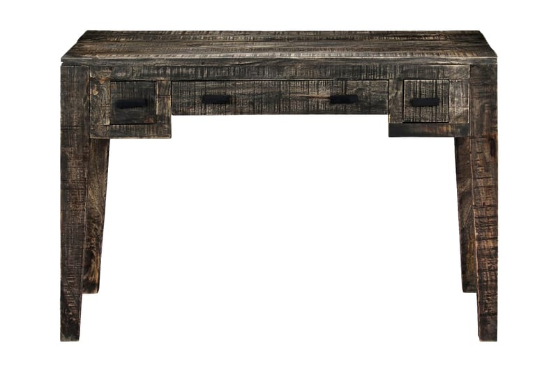 Skrivebord svart 110x50x75 cm heltre mango - Møbler - Bord - Kontorbord - Skrivebord