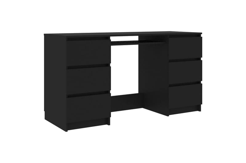 Skrivebord svart 140x50x77 cm sponplate - Svart - Møbler - Bord - Kontorbord - Skrivebord