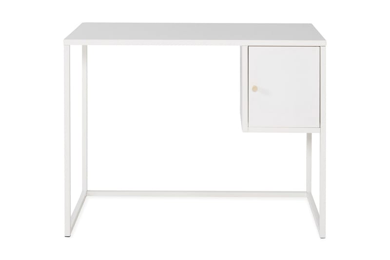 Skrivebord Tamarie 95 cm med Oppbevaring Skap - Hvit - Møbler - Bord - Kontorbord - Skrivebord