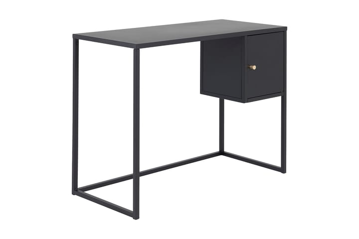 Skrivebord Tamarie 95 cm med Oppbevaring Skap - Svart - Møbler - Bord - Kontorbord - Skrivebord