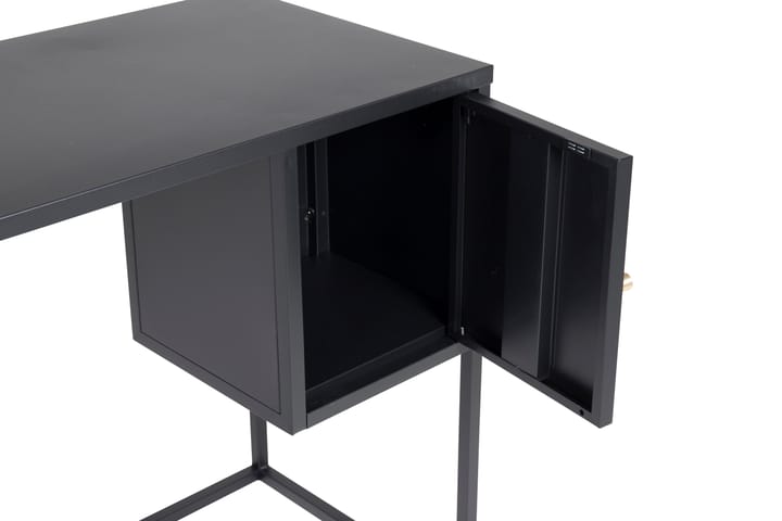Skrivebord Tamarie 95 cm med Oppbevaring Skap - Svart - Møbler - Bord - Kontorbord - Skrivebord