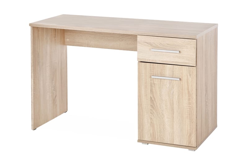 Skrivebord Tarica 120 cm med Oppbevaringshylle + Skap - Eikfarge - Møbler - Bord - Kontorbord - Skrivebord