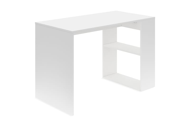 Skrivebord Torrbo 112 cm med Oppbevaringshyller - Hvit - Møbler - Bord - Kontorbord - Skrivebord
