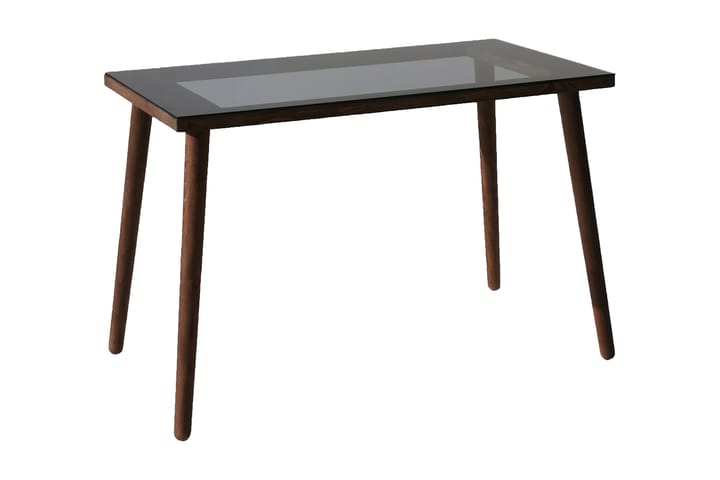 Skrivebord Vallsbo 110 cm - Glass/Valnøttbrun - Møbler - Bord - Kontorbord - Skrivebord