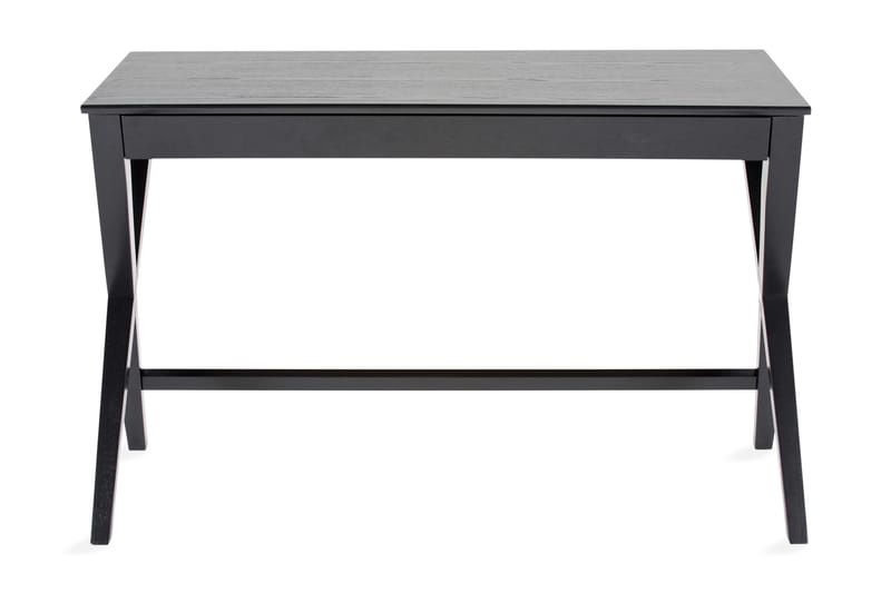 Skrivebord Writex 120 cm med Oppbevaringsskuff - Natur/Svart - Møbler - Bord - Kontorbord - Skrivebord