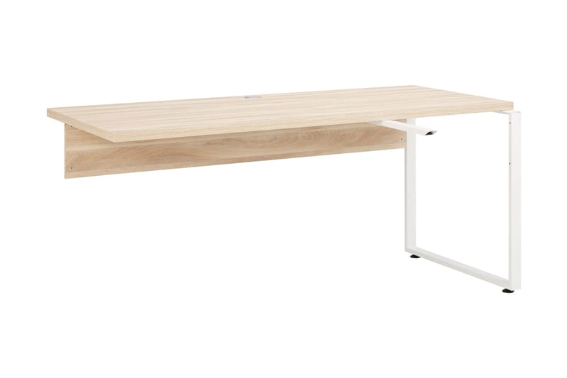 Skrivebordsdel Heiden 120 cm - Brun/Platinagrå - Oppbevaring - Skåp - Oppbevaringsskap
