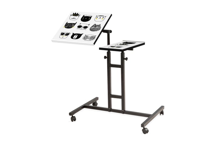 StåSkrivebord Kendallynn 67 cm Katt - Svart - Møbler - Bord - Kontorbord - Skrivebord - Hev og senkbart skrivebord
