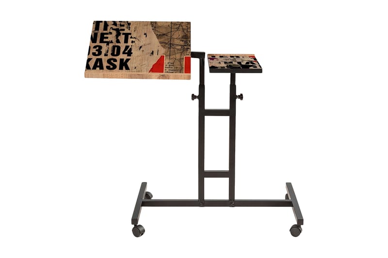 Ståskrivebord Tyanne 67 cm - Tre/Natur/Svart - Møbler - Bord - Kontorbord - Skrivebord - Hev og senkbart skrivebord