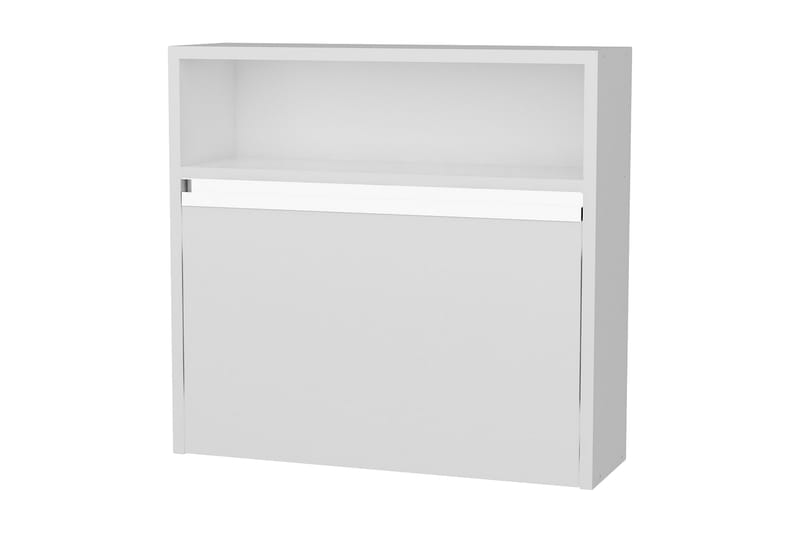 Veggskrivebord Tessie 64 cm Sammenleggbar med Oppbevaring Hy - Hvit - Møbler - Bord - Kontorbord - Skrivebord