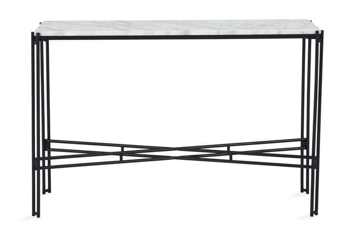 Avlastningsbord Sisko 100 cm Marmor - Svart|Hvit - Møbler - Bord - Marmorbord