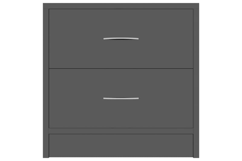 Nattbord høyglans svart 40x30x40 cm sponplate - Svart - Møbler - Bord - Sengebord & nattbord