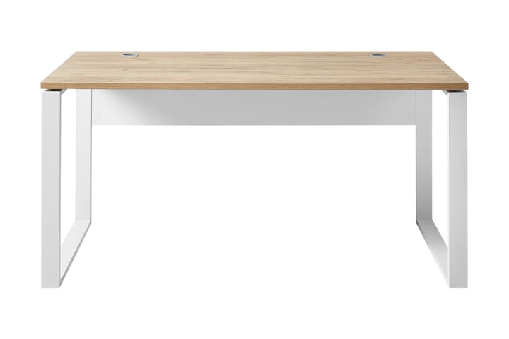 Skrivebord Lioni 158 cm - Beige|Hvit - Møbler - Bord - Skrivebord