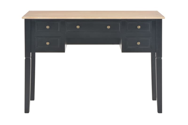 Skrivebord svart 109,5x45x77,5 cm tre - Svart - Møbler - Bord - Skrivebord