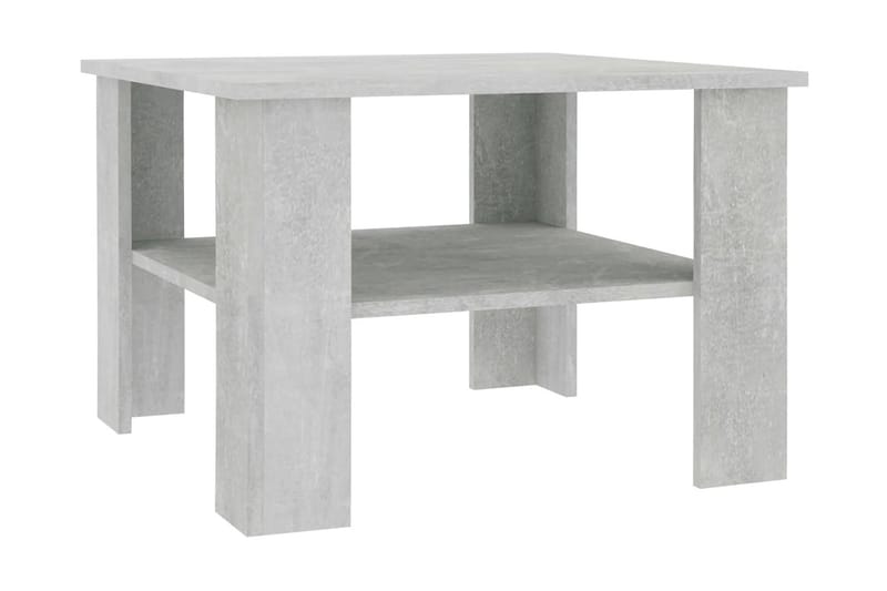 Salongbord betonggrå 60x60x42 cm sponplate - Grå - Møbler - Bord - Sofabord