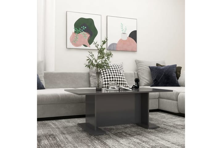 Salongbord grå 103,5x60x40 cm sponplate - Grå - Møbler - Bord - Sofabord & salongbord