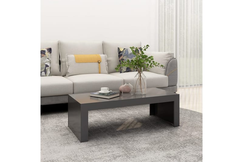 Salongbord grå 110x50x35 cm sponplate - Grå - Møbler - Bord - Sofabord