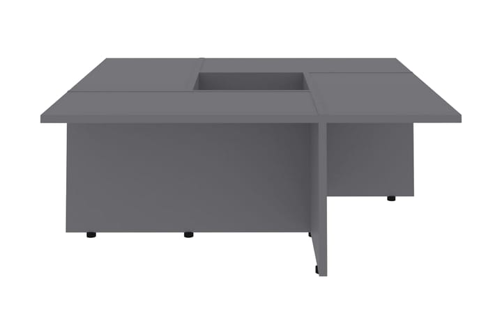 Salongbord grå 79,5x79,5x30 cm sponplate - Oppbevaring - Hylle - Bokhylle