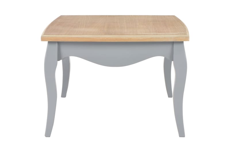 Salongbord grå og brun 110x60x40 cm heltre furu - Grå - Møbler - Bord - Sofabord