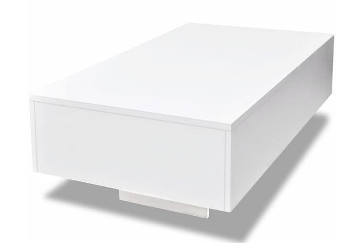 Salongbord høyglans hvit - Hvit - Møbler - Bord - Sofabord