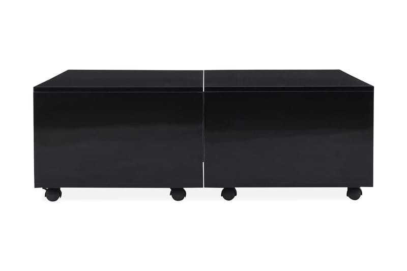 Salongbord høyglans svart 100x100x35 cm - Svart - Møbler - Bord - Sofabord