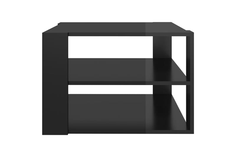 Salongbord høyglans svart 60x60x40 cm sponplate - Svart - Møbler - Bord - Sofabord