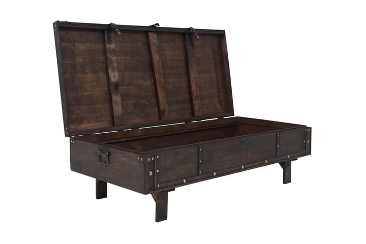 Salongbord heltre gammeldags stil 120x55x35 cm - Brun - Møbler - Bord - Sofabord